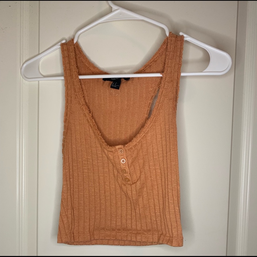 forever 21 orange cropped top